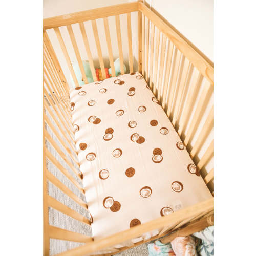 Coconut Crib Sheet – Kahakai Kids Collection