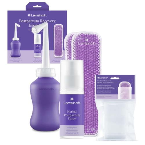 Lansinoh Postpartum Essentials Recovery Bundle, Postpartum Perineal Care Kit, 3.5 fl oz HSA/FSA Eligible