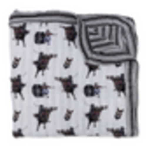 Bull Rider Bamboo Muslin Blanket – Cowkid Clothing Company