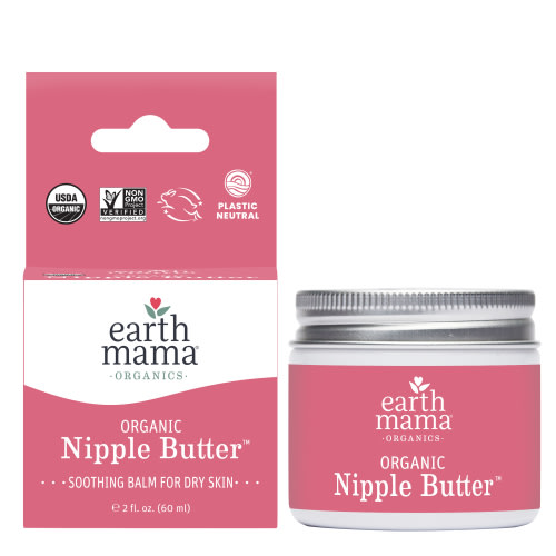 Earth Mama Organic Nipple Butter, Nipple Cream for Breastfeeding, 2oz