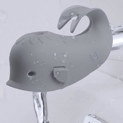 Bath Spout Cover, Faucet Cover Baby Protector Bath Tub Faucet Cover Protector for Kids, Silicone Bathtub Spout Cover for Baby Kids Toddlers Safety Protection Accessories - Gray