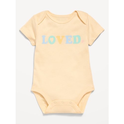 Unisex Short-Sleeve Graphic Bodysuit for Baby