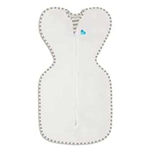 Love to Dream Organic Swaddle, Baby Sleep Sack, Swaddle Up Self-Soothing Swaddles for Newborns, Get Longer Sleep, Snug Fit Helps Calm Startle Reflex, 1.0 TOG Sleep Sack, 13-18.5lbs, Cream - Medium (Pack of 1)