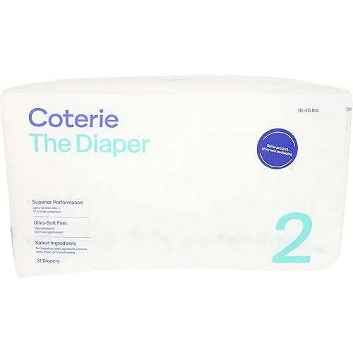 Coterie Size 2 Diaper, 31 CT