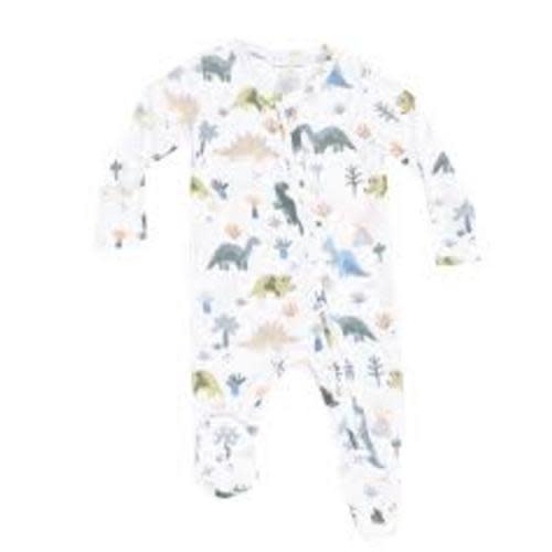 2 Way Zipper Footie - Soft Dinos
