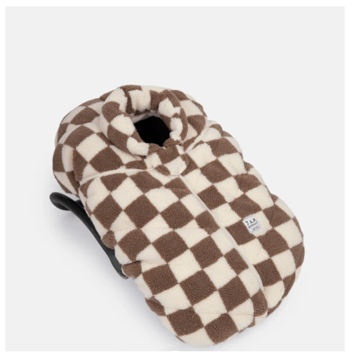 Car Seat Cocoon - Checker Berber