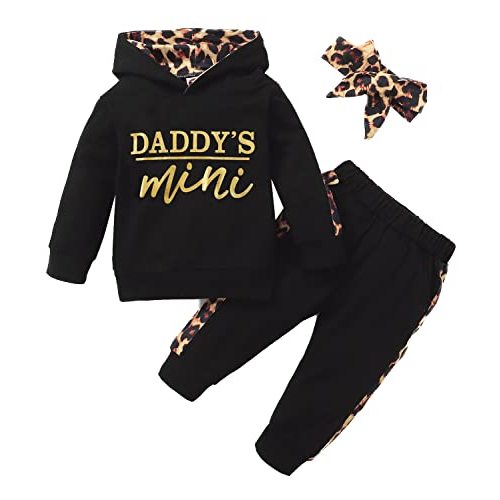 Newborn Baby Girl Clothes Outfits Infant Hoodie Sweatshirt Pants Headband Toddler Girl Clothing Set