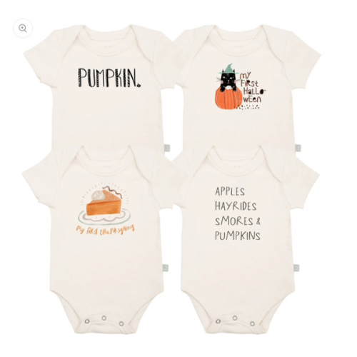 Adorable Graphic Bodysuit Set - Fall 4-Pack | 100% Organic - – Finn + Emma