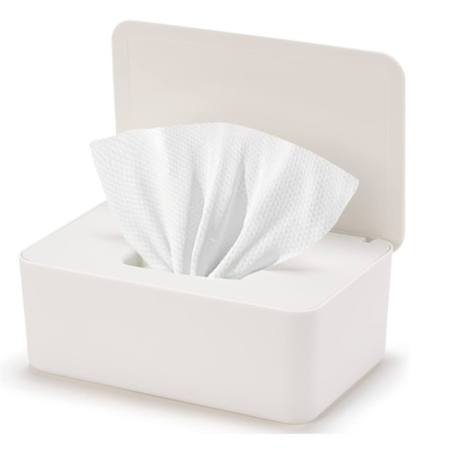 Baby Wipes Dispenser, Wipe Holder for Baby & Adult,Keeps Wet Tissue Fresh, Non-Slip Wipes Case, Flushable Wipe Container with Sealing Design Lid