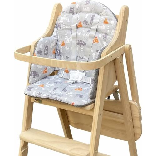 ZARPMA Highchair Cushion Insert Baby High Chair Cover Pad Chair Seat Cushion Liner Mat Padding Wooden Highchair Protection Pad