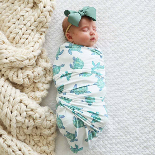 Totally Turtles Oversized Swaddle Blanket