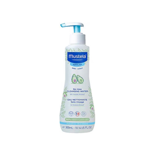 Mustela Baby Cleansing Water - No-Rinse Micellar Water - with Natural Avocado & Aloe Vera - for Baby's Face, Body & Diaper - 1 or 2-Pack - Various Sizes