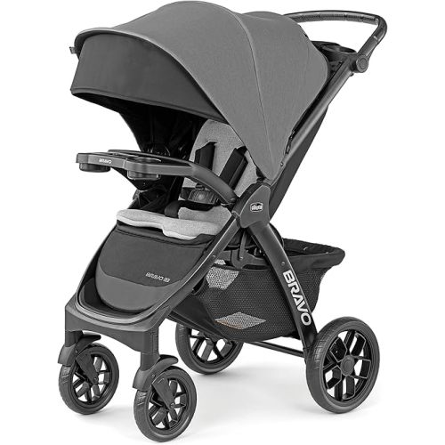 Chicco Bravo LE ClearTex Quick-Fold Stroller - Pewter | Grey