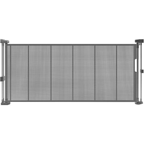 Retractable Baby Gates, Extra Wide Baby Gate, 120" Wide 33" Tall Extra Long Child Gates for Large Openings, Mesh Baby Safety Gate, Dog Gate for Doorways, Expandable Dog Gates, Gray