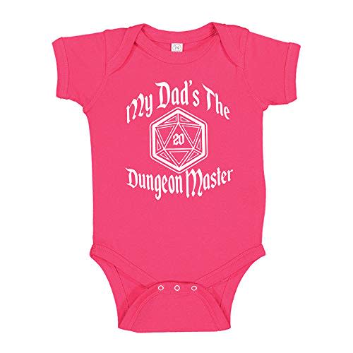 My Dad's The Dungeon Master Baby Bodysuit/Toddler T-Shirt RPG Baby Clothing