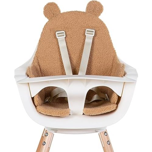 Childhome Evolu One.80° High Chair Seat Cushion, Soft Padded Seat Cushion, High Chair Sold Separately, Teddy Beige