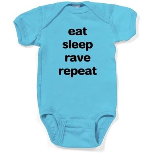 CafePress Eat Sleep Rave. Infant Bodysuit Infant Baby Bodysuit Romper