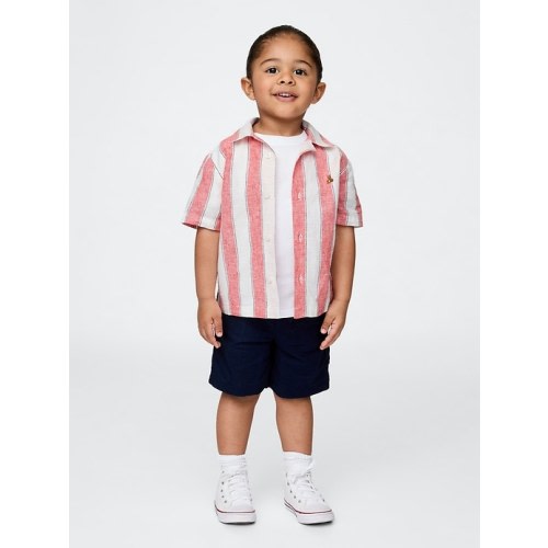Baby & Toddler Linen-Cotton Cabana Outfit Set