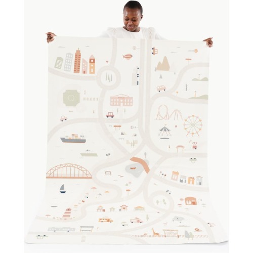 GATHRE Uptown Print Leather Play Mat, Uptown