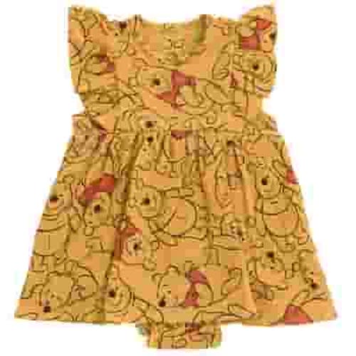 Disney Winnie the Pooh Newborn Baby Girls Romper Orange 3-6 Months