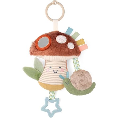 Itzy Ritzy - Bitzy Traveler Car Seat and Stroller Sensory Toy (Mushroom)