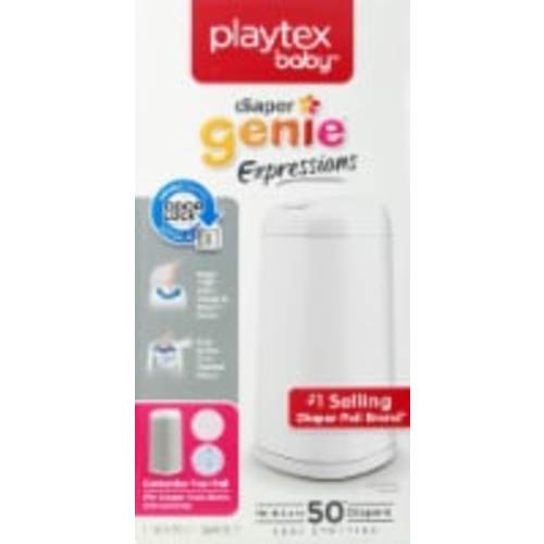 Playtex Diaper Genie Expressions Diaper Pail - White, 1 ct