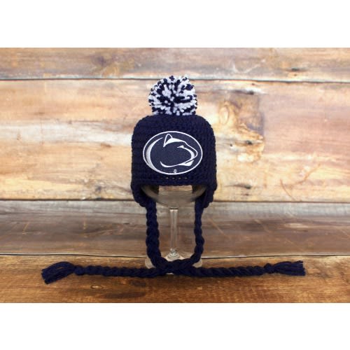 Penn State Hat - Newborn baby toddler infant child Nittany Lions stocking hat cap knit hat photo prop navy blue white