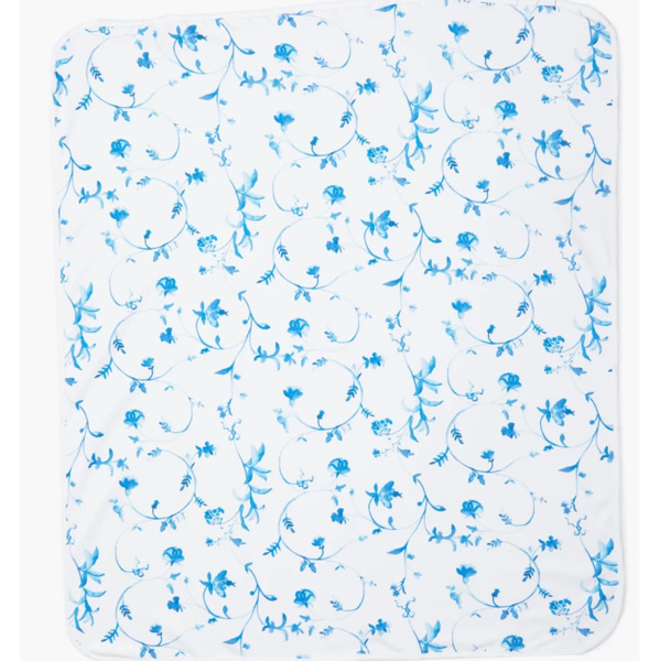 The Baby Blanket - Blue Botanical - Hill House Home