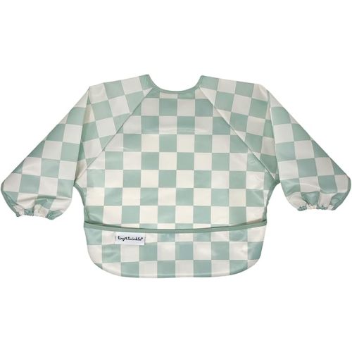 Tiny Twinkle Mess Proof Baby Bib, Full Sleeve Bib Outfit, Waterproof Bib for Toddlers, Machine Washable, Tug Proof Closure