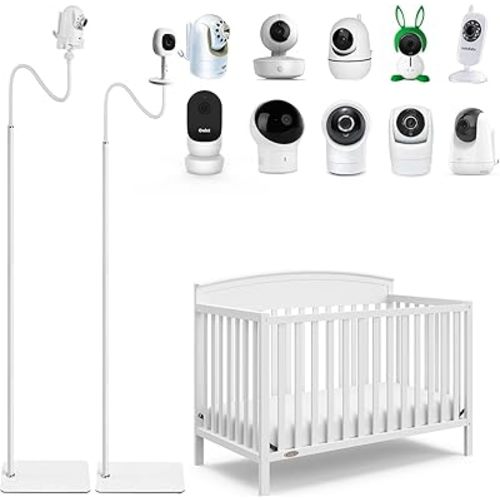 68.8" Adjustable Height Baby Monitor Floor Stand Holder Compatible with Infant Optics DXR-8 Pro,Nanit Pro Smart Baby Monitor & Flex Stand,Vava,Hellobaby,Eufy, Cameras with 1/4 Screw Mount