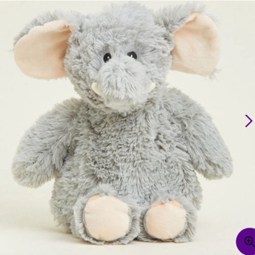 Warmies Weighted Gray Elephant Stuffed Animals | Warmies USA