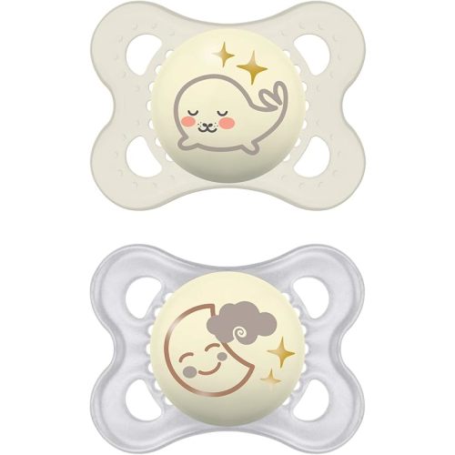 Night Pacifier for 0-6 months (2 pack), Unisex