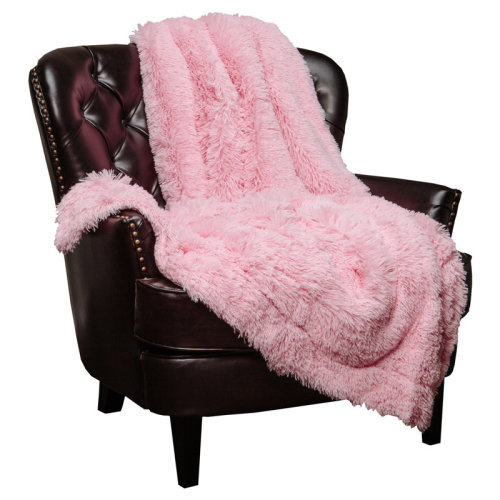 Chanasya Shaggy Shaggy Super Elegent Sherpa Long Fur Throw & Reviews | Wayfair