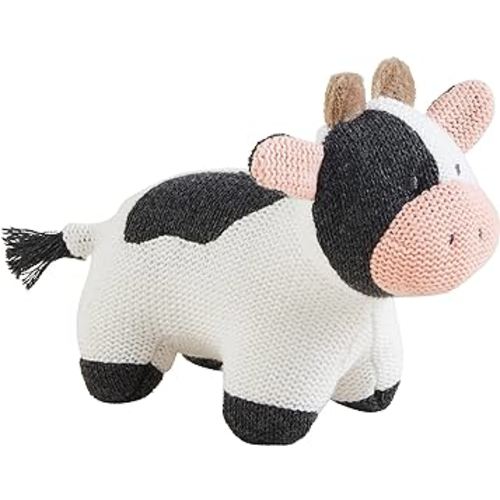 Mud Pie Children's Knit Rattle, Cow