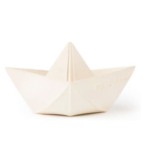 Origami boat bath toy