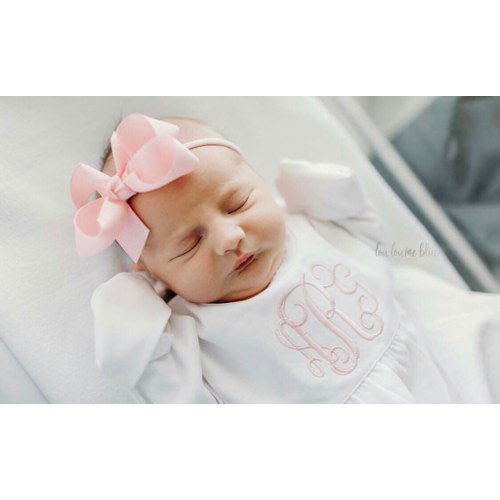 Bow on headband, baby girl bow