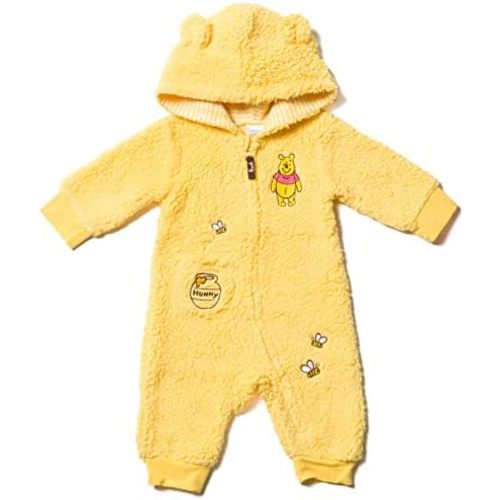Disney Winnie the Pooh Mickey Mouse Lilo & Stitch Jack Skellington Monsters Inc Baby Zip Up Coverall Newborn to Infant Sizes