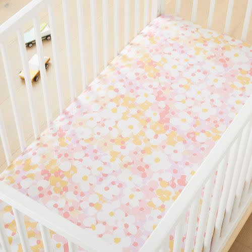 Painted Daisy Crib Fitted Sheet