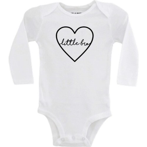 Little Bro Bodysuit, White - Bffs & Babes | Maisonette