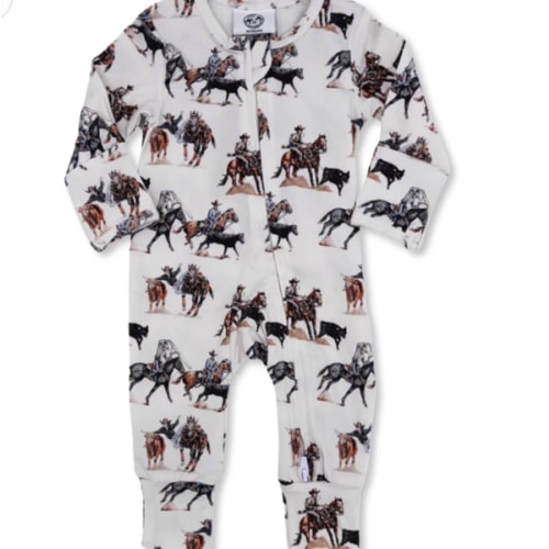 Stop the Clock Folding Feet Jammies – Cowkid Clothing Company