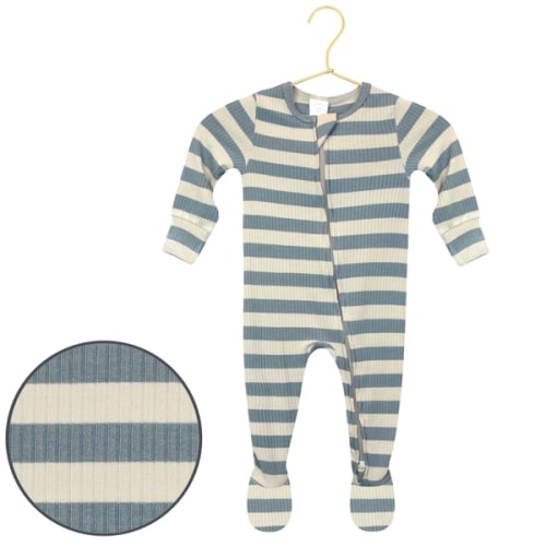 Lincoln Ribbed Zipper Footies – Lou Lou & Company