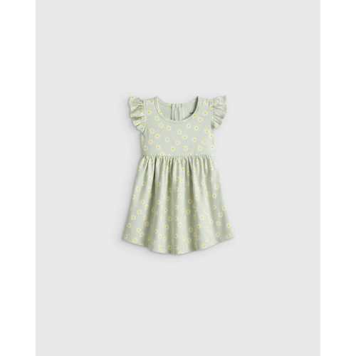 Organic Cotton Sleeveless Ruffle Dress