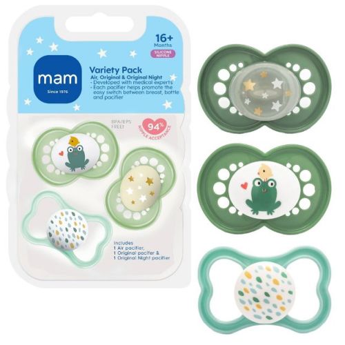 MAM Pacifier Variety Pack 16+m - 3pk - Unisex