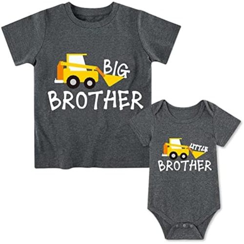Funnycokid Big Brother Little Brother Matching Outfits Big Bro Little Bro Shirts Set Baby Gifts Clothes