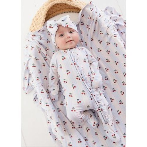 Ruffle Convertible Romper | Cherry Picker | Charlie Lou Baby