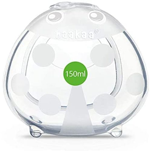 Haakaa Wearable Breast Milk Collector - 5oz/150ml Breast Shells Nursing Cup for Breastfeeding, Soft Silicone BPA Free (1PC)