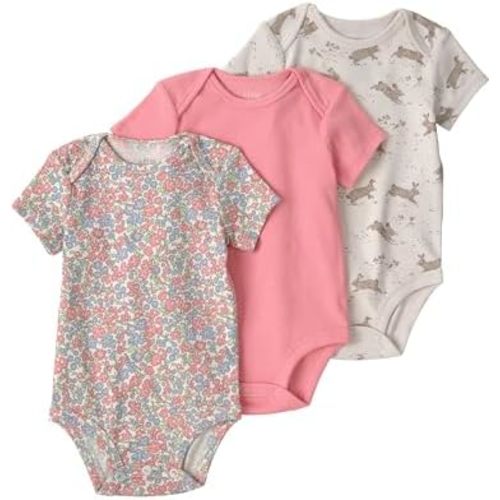 little planet by carter's unisex-baby 3-pack Short Sleeve Bodysuits Made With Organic Cotton