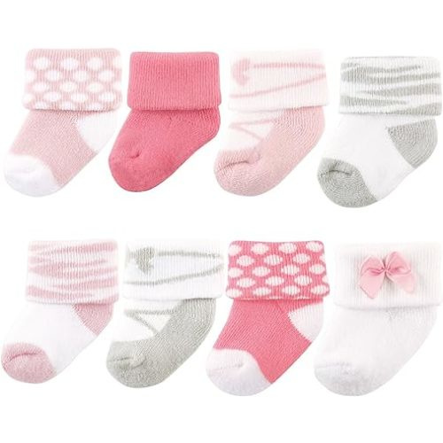 Luvable Friends Unisex Baby Newborn and Baby Terry Socks