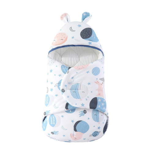 HUANBAI Boys Girls Sleeping Blanket Thick Warm Hooded Swaddle Wrap 3 Months