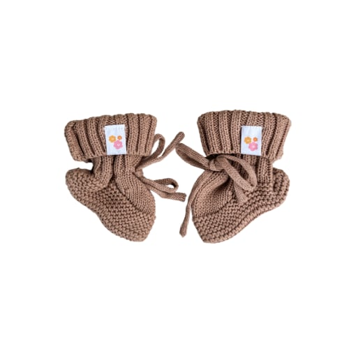 Knitted Booties | Teddy – Little and Fern